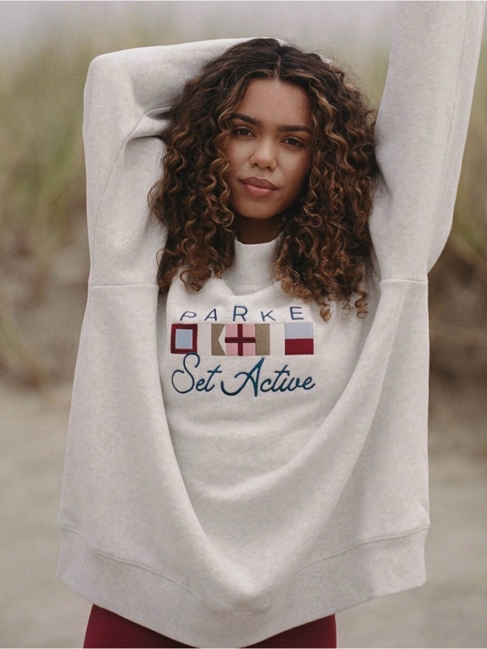 Parke x Set Active mockneck sweatshirt S/M
